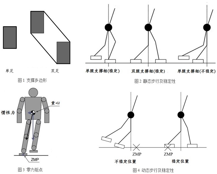 双足机器人行走稳定性判据——支撑多边形、COG与ZMP